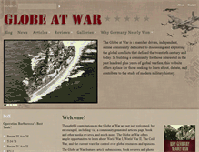 Tablet Screenshot of globeatwar.com